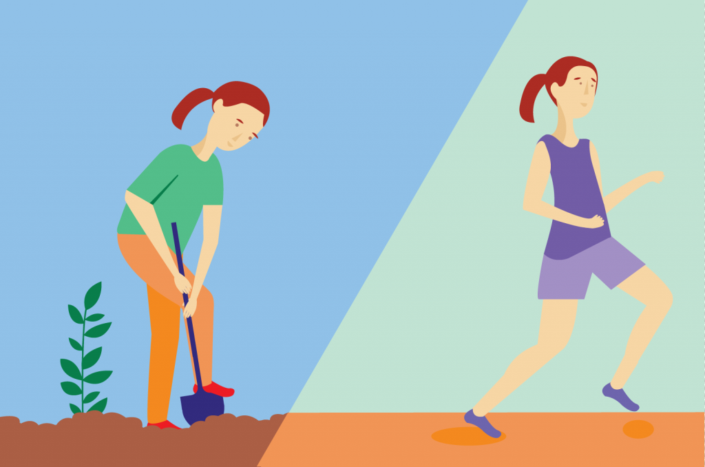 La différence entre exercice et activité physique